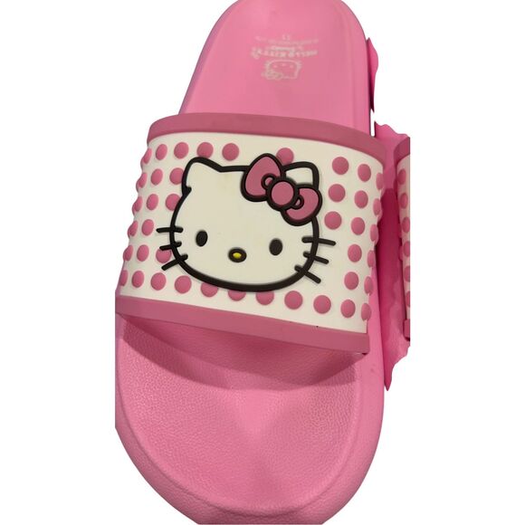 Hello Kitty by Sanrio Women's EVA Beach Slide Sandals pink  size 11 - Picture 7 of 10
